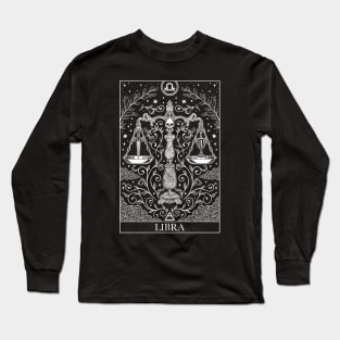 Zodiac sign tarot card Libra Long Sleeve T-Shirt